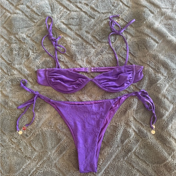 Blackbough purple eyelet bikini - Picture 4 of 10